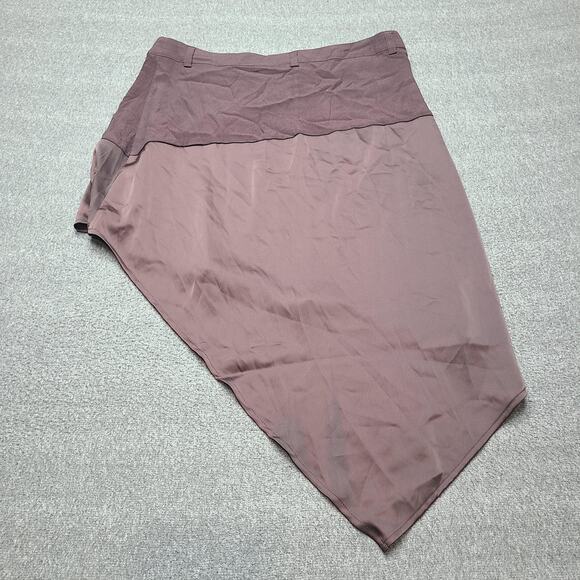Urban Outfitters Skort Womens Large Brown Asymmetric Long Knit Button Lined - Picture 7 of 9